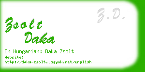 zsolt daka business card